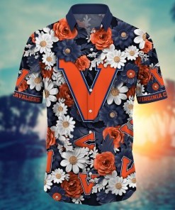 Virginia Cavaliers NCAA Flower Hawaii Shirt For Fans Ver 22