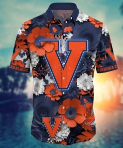 Virginia Cavaliers NCAA Flower Hawaii Shirt For Fans Ver 35
