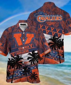 Virginia Cavaliers NCAA Palm Tree Pattern Hawaii Shirt For Sports Fans