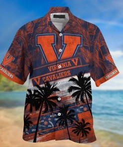 Virginia Cavaliers NCAA Palm Tree Pattern Hawaii Shirt For Sports Fans