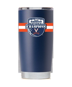 Virginia National Champs Navy Striped Tumbler - Show your Virginia National Champs Pride