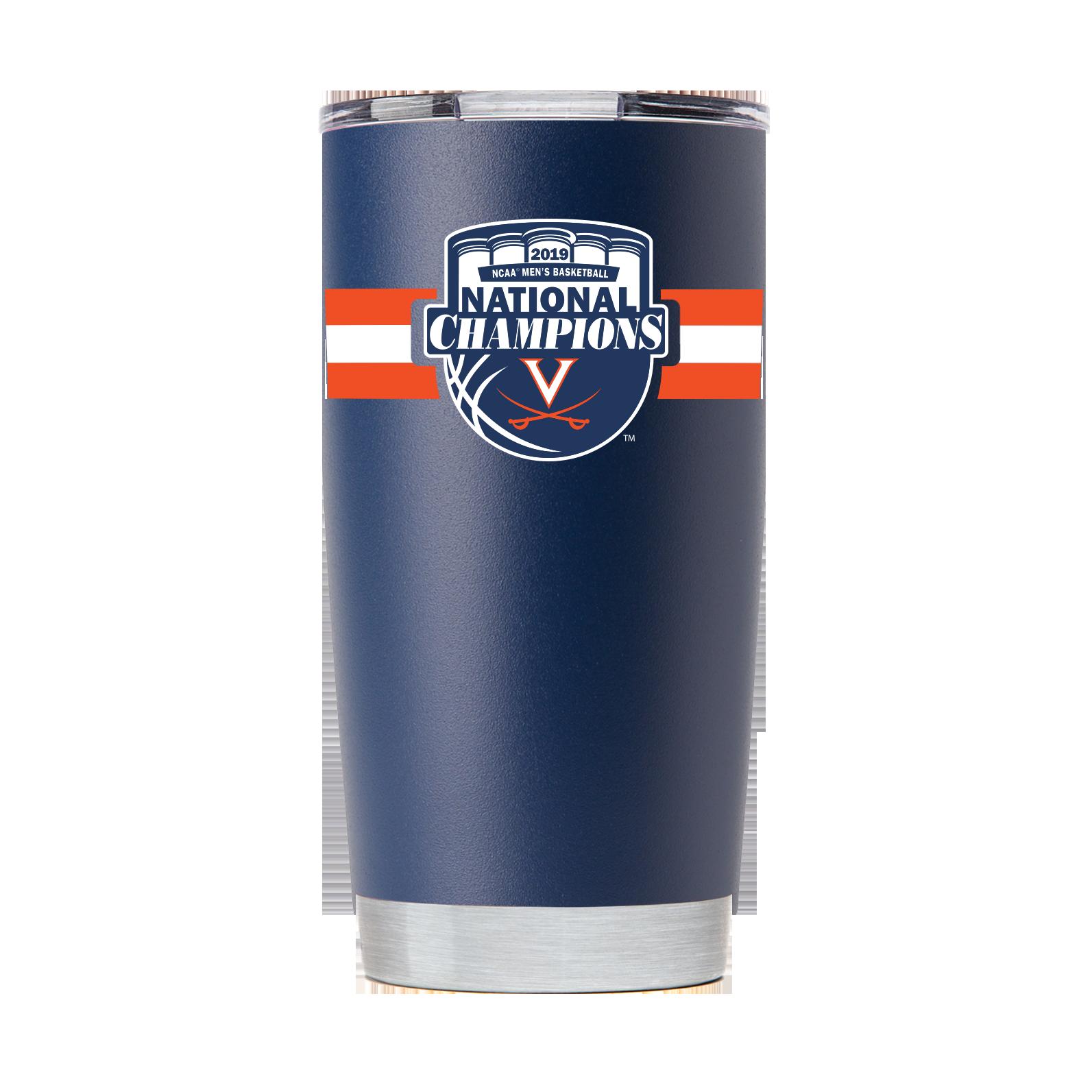 Virginia National Champs Navy Striped Tumbler - Show your Virginia National Champs Pride