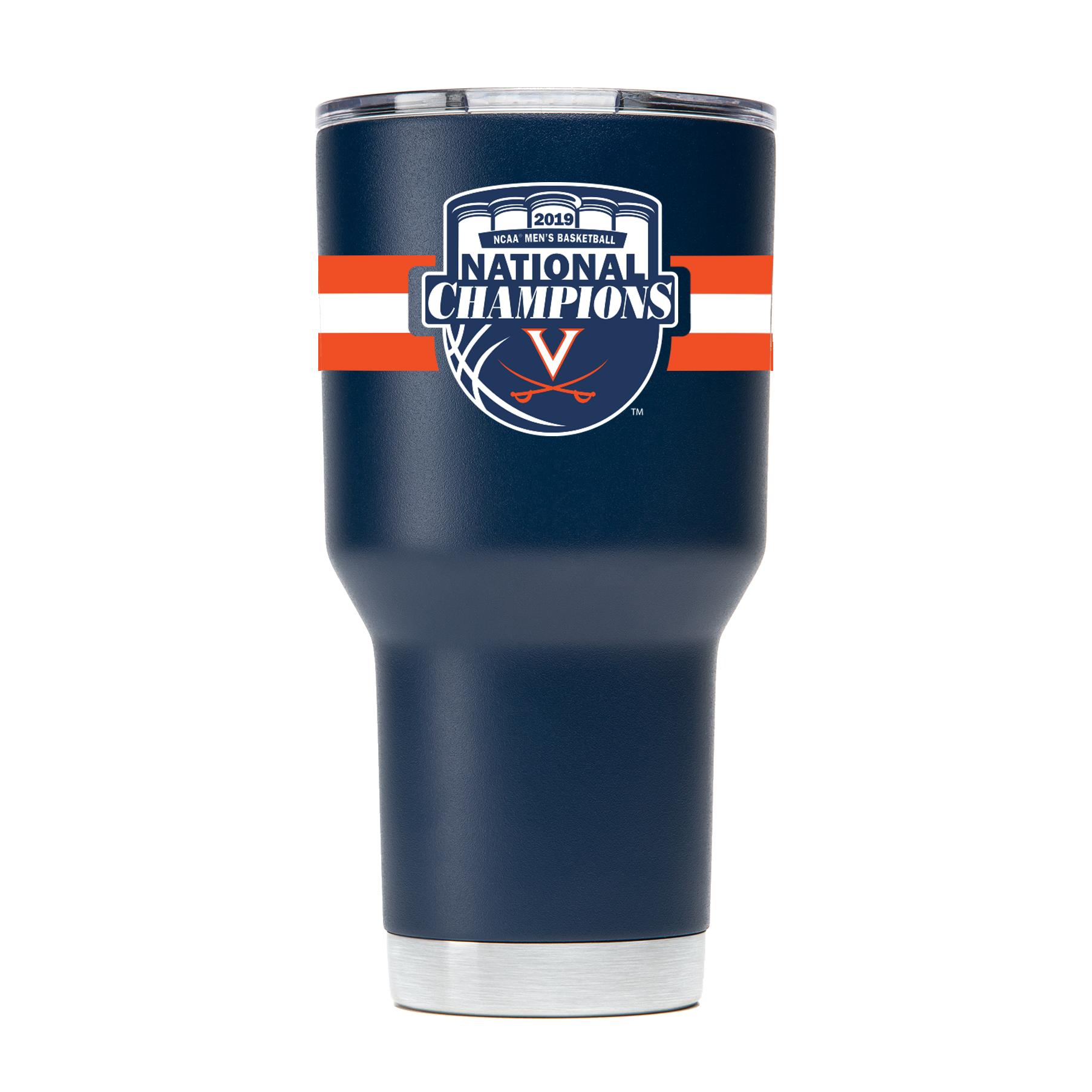 Virginia National Champs Navy Striped Tumbler - Show your Virginia National Champs Pride