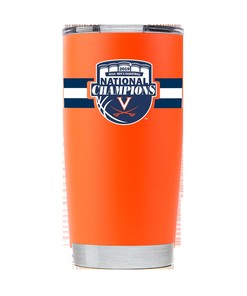 Virginia National Champs Orange Striped Tumbler - Great for Virginia National Champs Fans