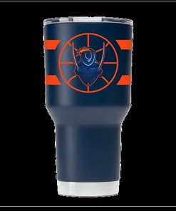 Virginia Navy Basketball Tumbler - Show your Virginia Pride