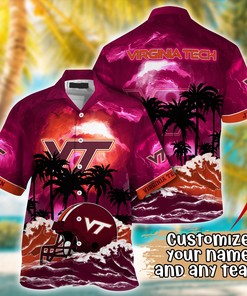 Virginia Tech Hokies NCAA Best Hawaiian Shirt Ever- Customize Any Team Any League