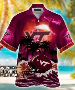 Virginia Tech Hokies NCAA Best Hawaiian Shirt Ever- Customize Any Team Any League