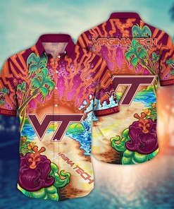 Virginia Tech Hokies NCAA Flower Hawaii Shirt For Fans Ver 1
