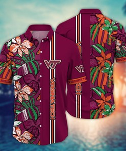 Virginia Tech Hokies NCAA Flower Hawaii Shirt For Fans Ver 13