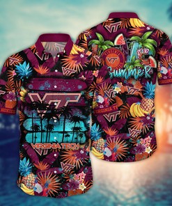 Virginia Tech Hokies NCAA Flower Hawaii Shirt For Fans Ver 14