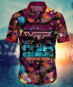 Virginia Tech Hokies NCAA Flower Hawaii Shirt For Fans Ver 14