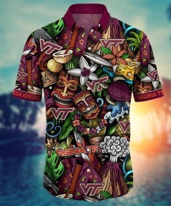 Virginia Tech Hokies NCAA Flower Hawaii Shirt For Fans Ver 16