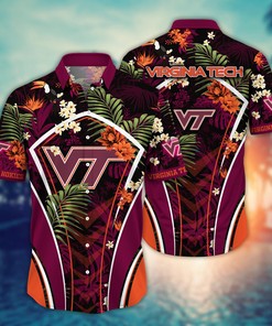 Virginia Tech Hokies NCAA Flower Hawaii Shirt For Fans Ver 17