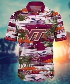 Virginia Tech Hokies NCAA Flower Hawaii Shirt For Fans Ver 18