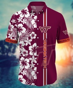 Virginia Tech Hokies NCAA Flower Hawaii Shirt For Fans Ver 19