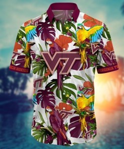 Virginia Tech Hokies NCAA Flower Hawaii Shirt For Fans Ver 2