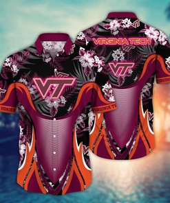 Virginia Tech Hokies NCAA Flower Hawaii Shirt For Fans Ver 22
