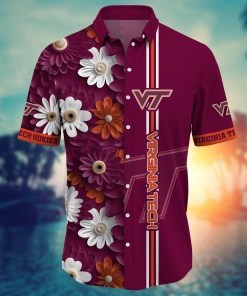 Virginia Tech Hokies NCAA Flower Hawaii Shirt For Fans Ver 25