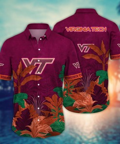 Virginia Tech Hokies NCAA Flower Hawaii Shirt For Fans Ver 26