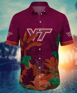Virginia Tech Hokies NCAA Flower Hawaii Shirt For Fans Ver 26