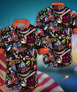 Virginia Tech Hokies NCAA Flower Hawaii Shirt For Fans Ver 3
