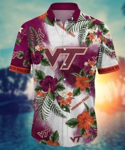 Virginia Tech Hokies NCAA Flower Hawaii Shirt For Fans Ver 30