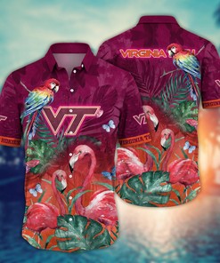 Virginia Tech Hokies NCAA Flower Hawaii Shirt For Fans Ver 31
