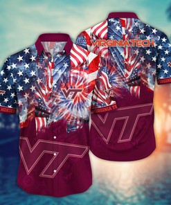 Virginia Tech Hokies NCAA Flower Hawaii Shirt For Fans Ver 32