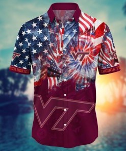 Virginia Tech Hokies NCAA Flower Hawaii Shirt For Fans Ver 32