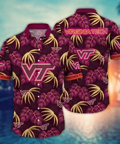 Virginia Tech Hokies NCAA Flower Hawaii Shirt For Fans Ver 33