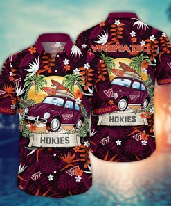 Virginia Tech Hokies NCAA Flower Hawaii Shirt For Fans Ver 34