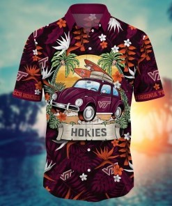 Virginia Tech Hokies NCAA Flower Hawaii Shirt For Fans Ver 34