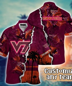 Virginia Tech Hokies NCAA Flower Hawaii Shirt For Fans Ver 35