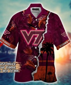 Virginia Tech Hokies NCAA Flower Hawaii Shirt For Fans Ver 35
