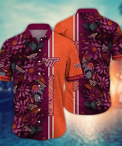 Virginia Tech Hokies NCAA Flower Hawaii Shirt For Fans Ver 5