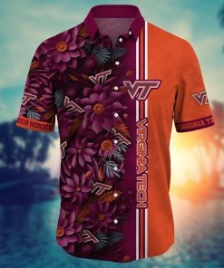 Virginia Tech Hokies NCAA Flower Hawaii Shirt For Fans Ver 5