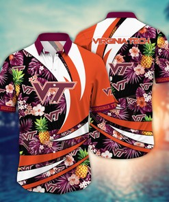 Virginia Tech Hokies NCAA Flower Hawaii Shirt For Fans Ver 6
