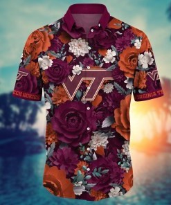 Virginia Tech Hokies NCAA Flower Hawaii Shirt For Fans Ver 7