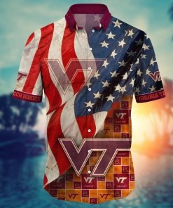 Virginia Tech Hokies NCAA Flower Hawaii Shirt For Fans Ver 9