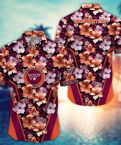 Virginia Tech Hokies NCAA Hawaiian Shirt, Aloha Shirt Ver 2