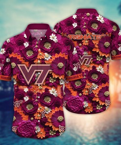 Virginia Tech Hokies NCAA Hawaiian Shirt for This Summer Customize Shirt Any Team