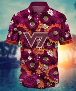 Virginia Tech Hokies NCAA Hawaiian Shirt for This Summer Customize Shirt Any Team