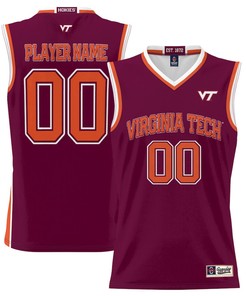 Virginia Tech Hokies NIL Men Basketball Custom Jersey - Maroon