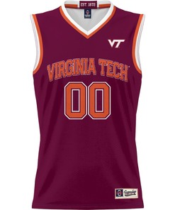 Virginia Tech Hokies NIL Men Basketball Custom Jersey - Maroon