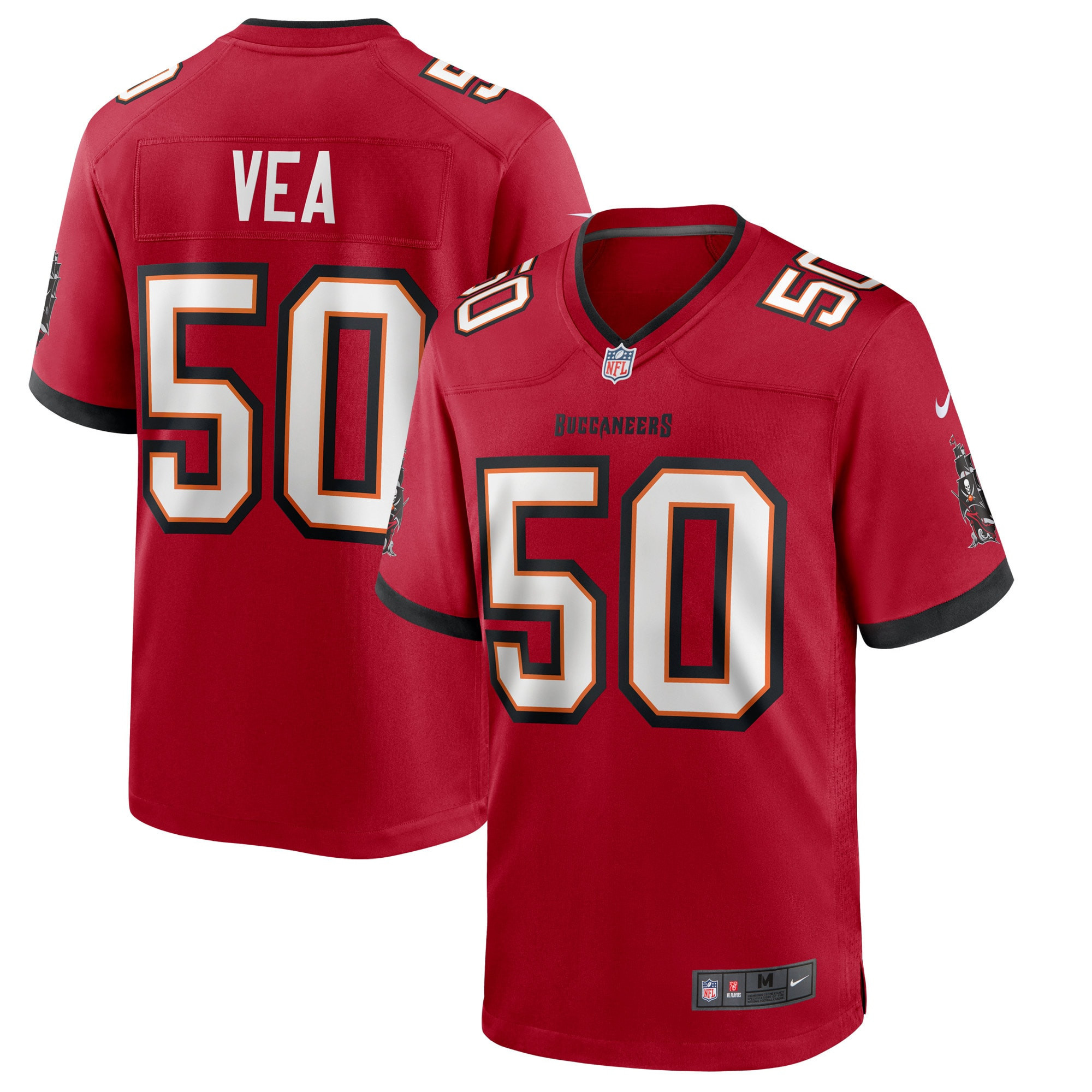 Vita Vea Tampa Bay Buccaneers Game Jersey - Red Nfl