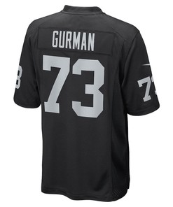 Vitaliy Gurman Las Vegas Raiders Game Player Jersey - Black