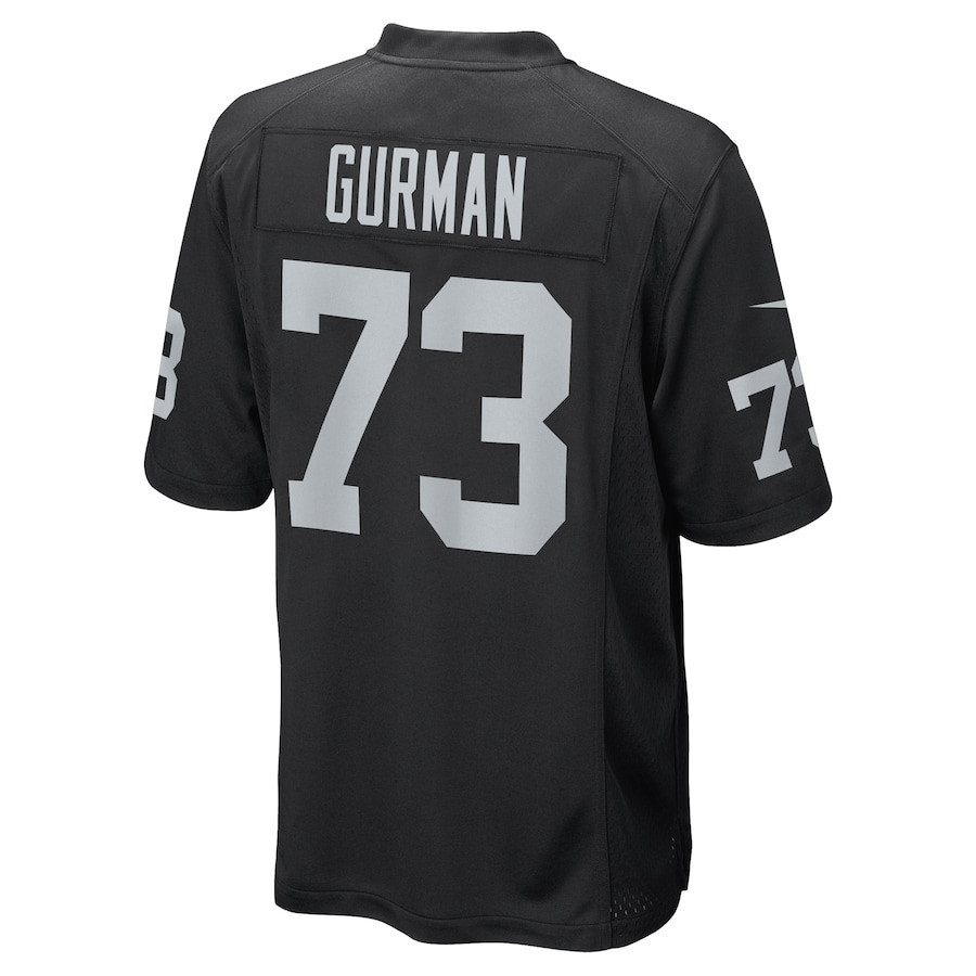 Vitaliy Gurman Las Vegas Raiders Game Player Jersey - Black