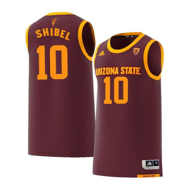 Vitaliy Shibel 10 Arizona State Sun Devils Retro Basketball Men Jersey - Maroon