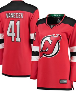 Vitek Vanecek New Jersey Devils Fanatics Branded Womens Home Breakaway Player Jersey - Red Nhl