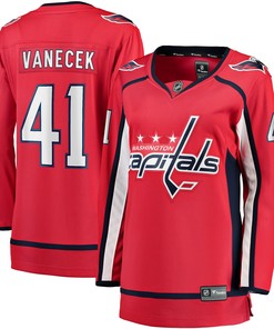 Vitek Vanecek Washington Capitals Fanatics Branded Womens Home Breakaway Player Jersey - Red Nhl